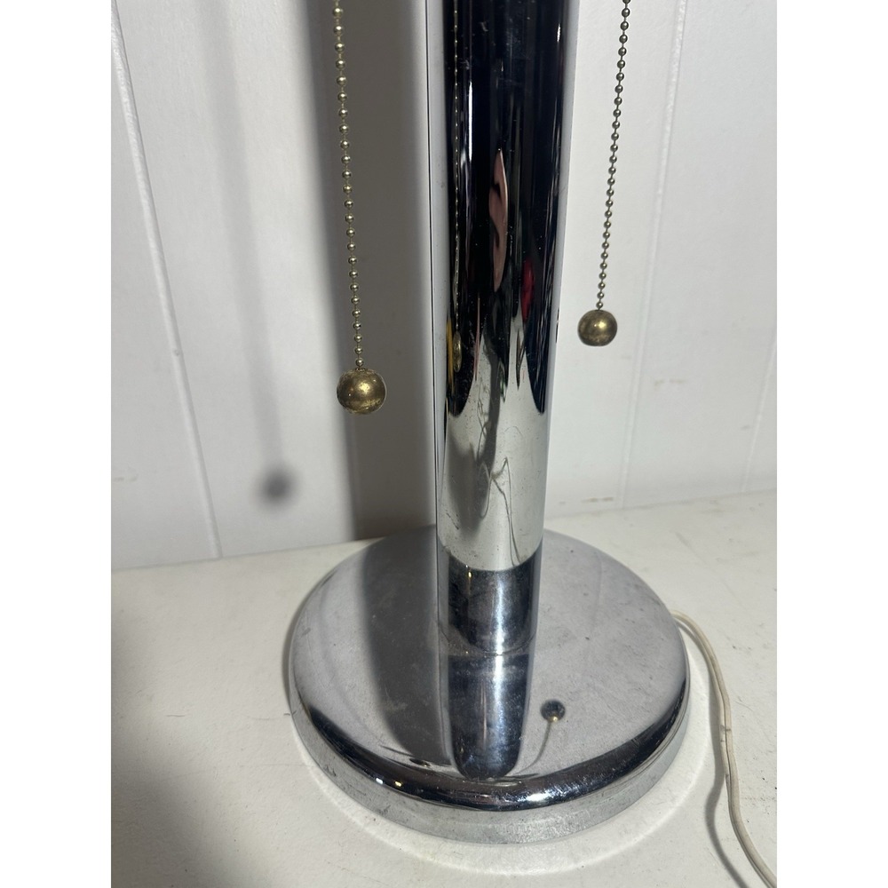 Vintage Robert Sonneman for George Kovacs Chrome Table Lamp (Missing Shade) - Picture 6 of 16